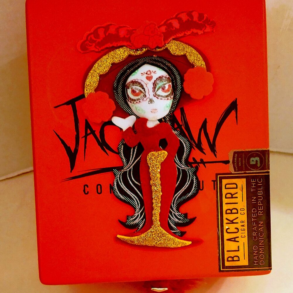 Suenos de Saundra Upcycled, EXTREMELY RARE Jack Daw Blackbird Cigar Box, Storage